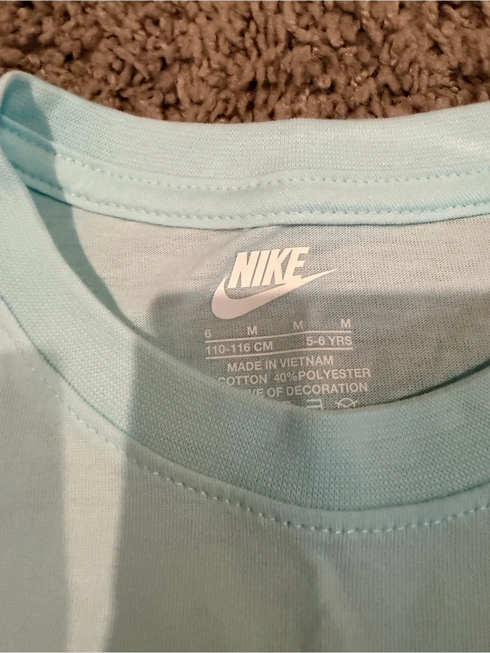 Nike Kids Light Blue Logo Tee & Shorts Set